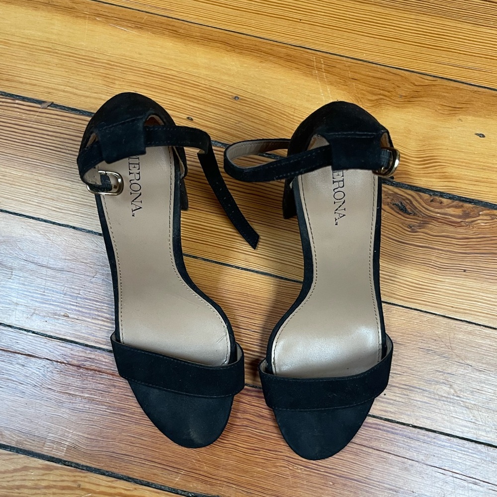 Target black block heels size 6.5
